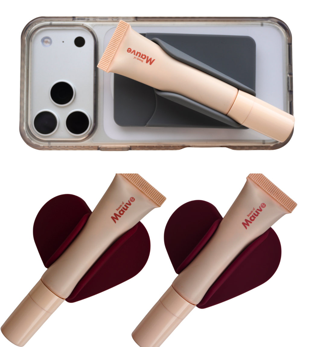 Mauve Heart Lip Holder
